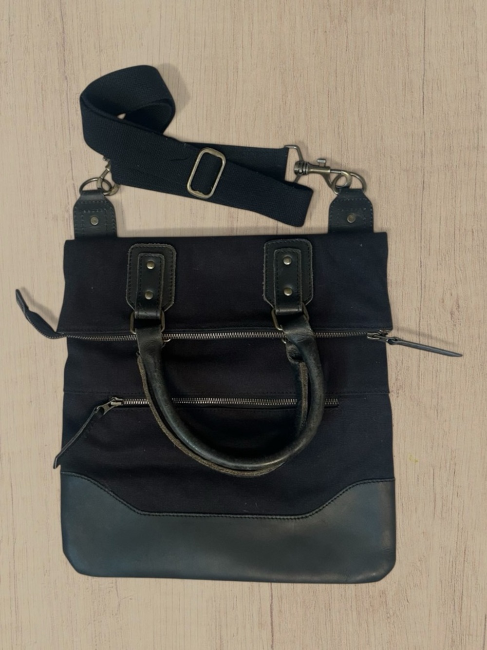 United By Blue Black Crossbody Bag in Black